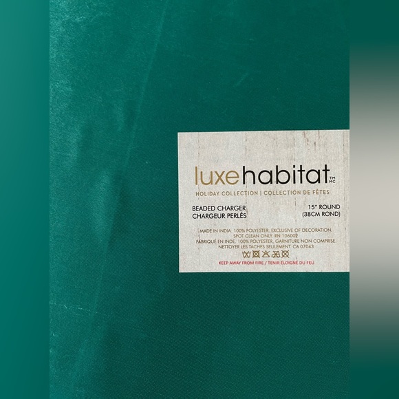 Teal and gold beaded placemats (set of 6) - Picture 7 of 7